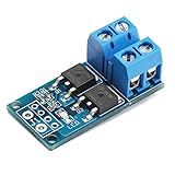 DROK 200203 DC 5-36V 400W Dual Large Power MOS Transistor Driving Module, FET Trigger Switch Board, 0-20KHz PWM Electronic Switch Control, DC Motor Speed Controller