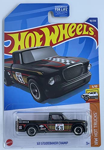 Hot Wheels 2022 - '63 Studebaker Champ - Black miniatura 1