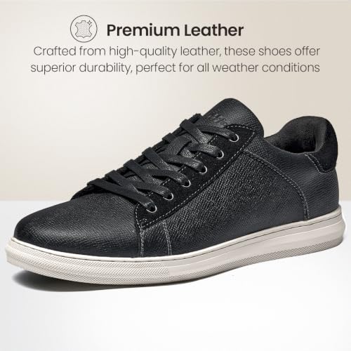 Image of Arkbird Mens Casual Shoes Leather Fashion Sneakers Business Casual Dress Sneakers Lace-up Oxford Shoe for Men