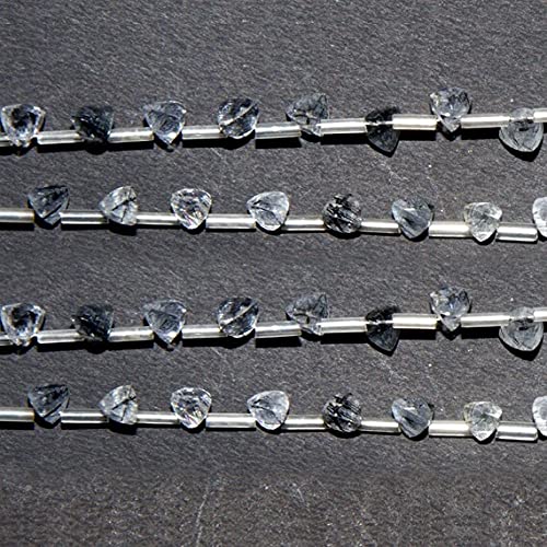 Rutile noir facetté en briolettes pour créer un cadeau d'anniversaire fait main inoubliable