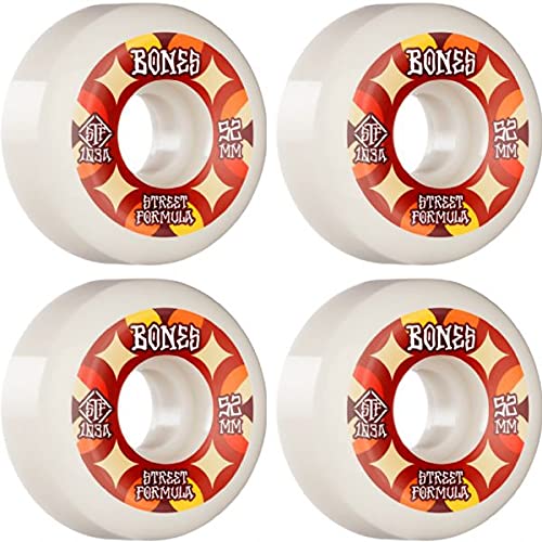 BonesWheels STF V5 Retros White Skateboard Wheels - 52mm 103a (Set of 4)