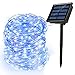 Produktbild Ankway Solar Led Lichterkette (200 LED, 72 ft/ 22M, 8 Modi), wasserdicht Solar Lichterkette mit 3-Strang Kupferdraht für außen/innen, Garten, Schlafzimmer, Party, Weinachten, Hochzeit (Blau)