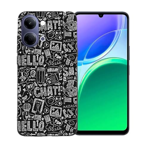 LCEHTOGYE �K�p Vivo X300 FE 5G�p�P�[�X�A�K�p Vivo X300 FE 5G (6,31")�ƌ݊����̂��钴���^�u���b�N�\�t�gTPU�V���R���Q���P�[�X�ی�J�o�[ - LLM42