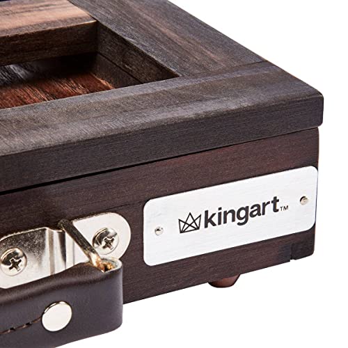 Kingart Adjustable Wood Desk Table Easel With Storage Drawer, Paint Palette, Premium Beechwood Espresso Stained - Portable Wooden Artist Desktop, Painting, Drawing Sketching Book Stand #TOP3