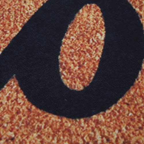 plplaaobo Tapete de porta Hello Letter Padrão Impresso Capacho Antiderrapante Absorvente de Água Fác