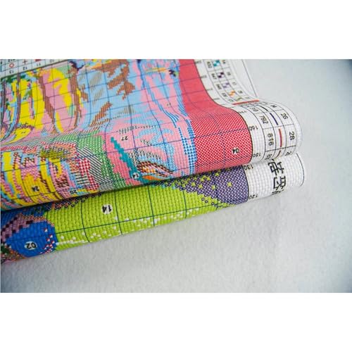 Image of CROSSDECOR Cross Stitch Kits for Adults,Stamped Cross Stitch Kits,DIY Needlepoint Kits for Beginners Counted Embroidery Craft Supplies for Home Decor,Lighthouses 7.8x10.2in