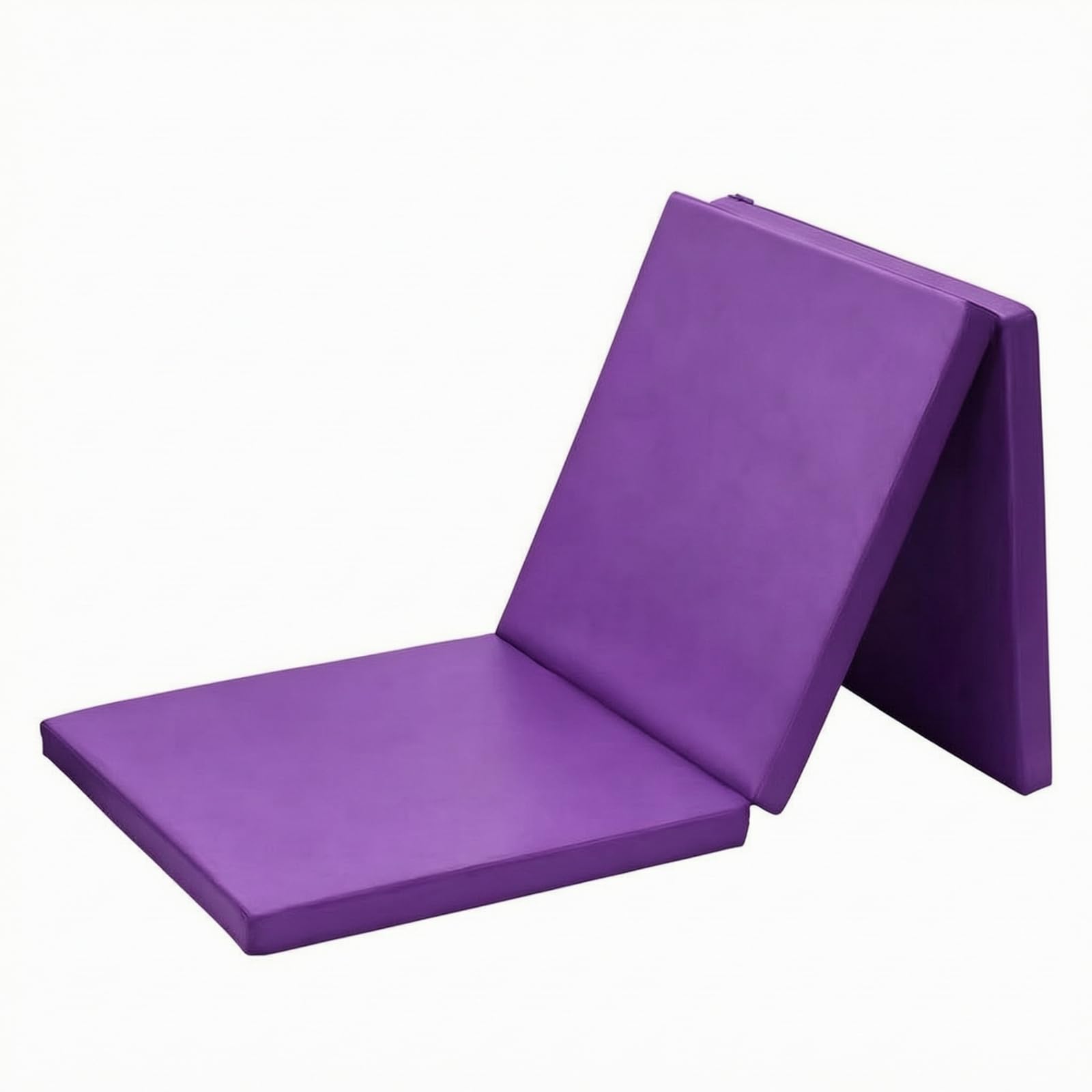 Milageto Colchoneta Plegable Gimnasia Grueso | Cosidos Resisns, Esrilla Ejercicio con Asa, Esrilla Entrenamiento, Morado