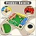 Imagen de Puhzamey Shut The Box Juego de mesa de madera