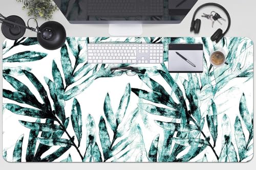 Tapis de souris palmier tropical grand format pour un bureau ordonné à la maison