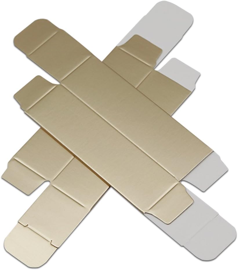 PABCK 100 PCS Kraft Paper Lip Balm Tube 2.5x2.5x8.5cm(1x1x3.4 inch) Container Boxes Makeup Lipstick DIY Gift Favor Cosmetic Essential Oil Holder Packaging Box Case Makeup Beauty Storage Supplies