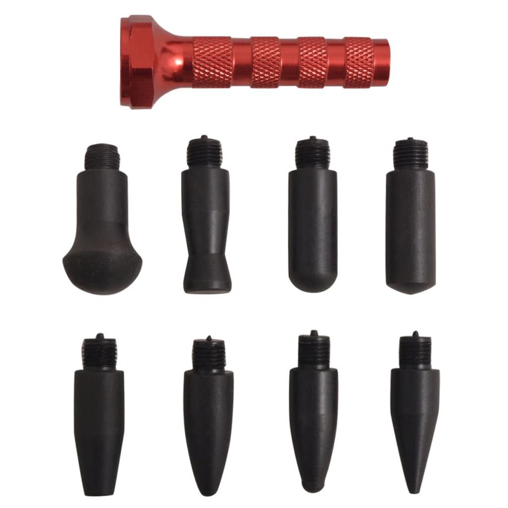 Tidyard lackfreies Dellen Reparatur-Set Puller Kit,Lackschadenfreier Ausbeulwerkzeugsatz Ausbeulwerkzeug Set für DIY Fahrzeuge Werkstattausrüstung Waschanlage Dellen Reparatur Edelstahl