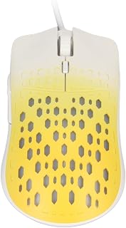 Wired Mouse, Sweatproof Lightweight Ergonomics ABS 3600DPI 7 RGB Gaming Mouse for Home (Yellow)
