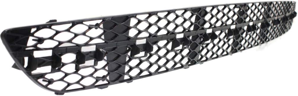 For Mercedes-Benz E320 Front Bumper Grille 2003 2004 2005 2006 | Center | Lower | Plastic | For Models With Avantgarde and Sport Package | Sedan/Wagon | Black | MB1036121 | 2118850553
