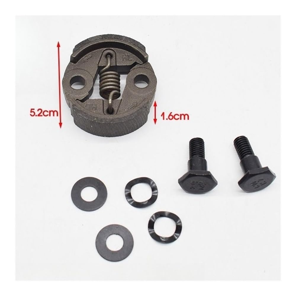Embrague desbrozadora de 52MM, Compatible con TU26 BC260 CG260 G26 26CC 1E34F, Embrague, Piezas de Repuesto for cortacésped, 1 ud.