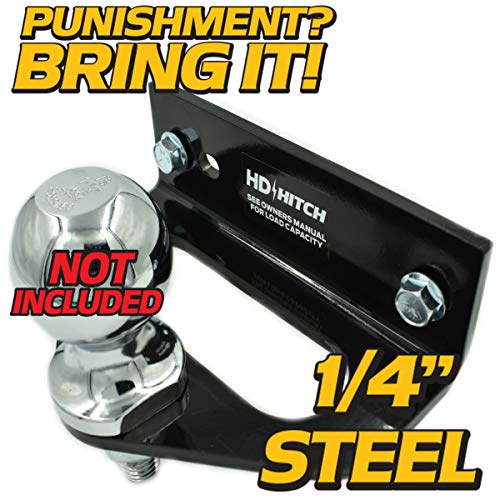 Hd Switch 1/4" Thick Rear Trailer Tow Hitch Kit Fits Craftsman Ayp Husqvarna 587481201 Fits Most Rz & Z200, Zero Turn Radius Mowers #TOP4