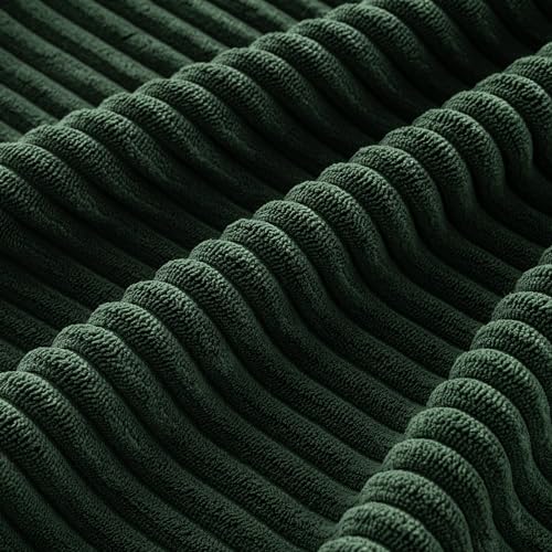 Image of MIULEE Soft Corduroy Decorative Throw Pillow Covers Army Green 20x20