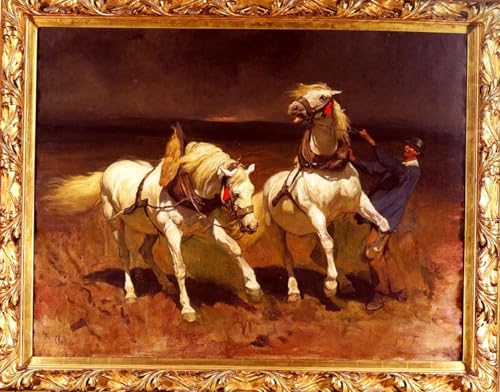 Pintura mural en lienzo de Rudolf Koller, cuadro vintage de alta calidad 60x90cm