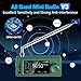 GOOZEEZOO Si4732-ESP32 V3 Mini Radio Pocket Shortwave Radio Receiver | Mode: AM/FM/LSB/USB Band: HF SW MW VHF All Band Receiver | 800mAh Battery (Green)