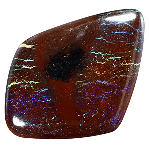 Opale rocheuse Boulder de 9.87 ct, une pierre précieuse d'exception pour haute joaillerie