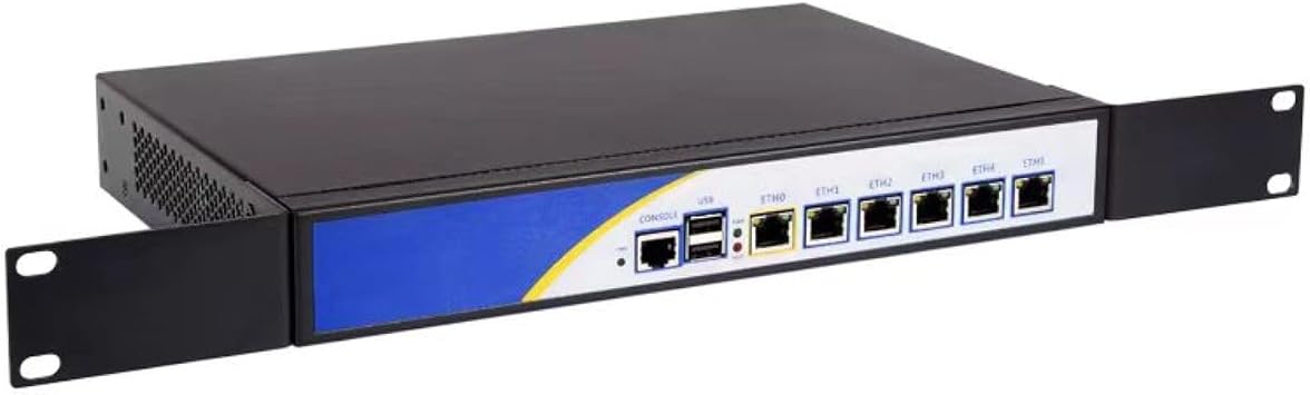 Rackmount 1U i3 8130U Quad Core Firewall Micro Appliance Mini PC Nano PC Router PC 6 RJ45 i226-V 2500M Port AES-NI Compatible with pfsense opnsense...