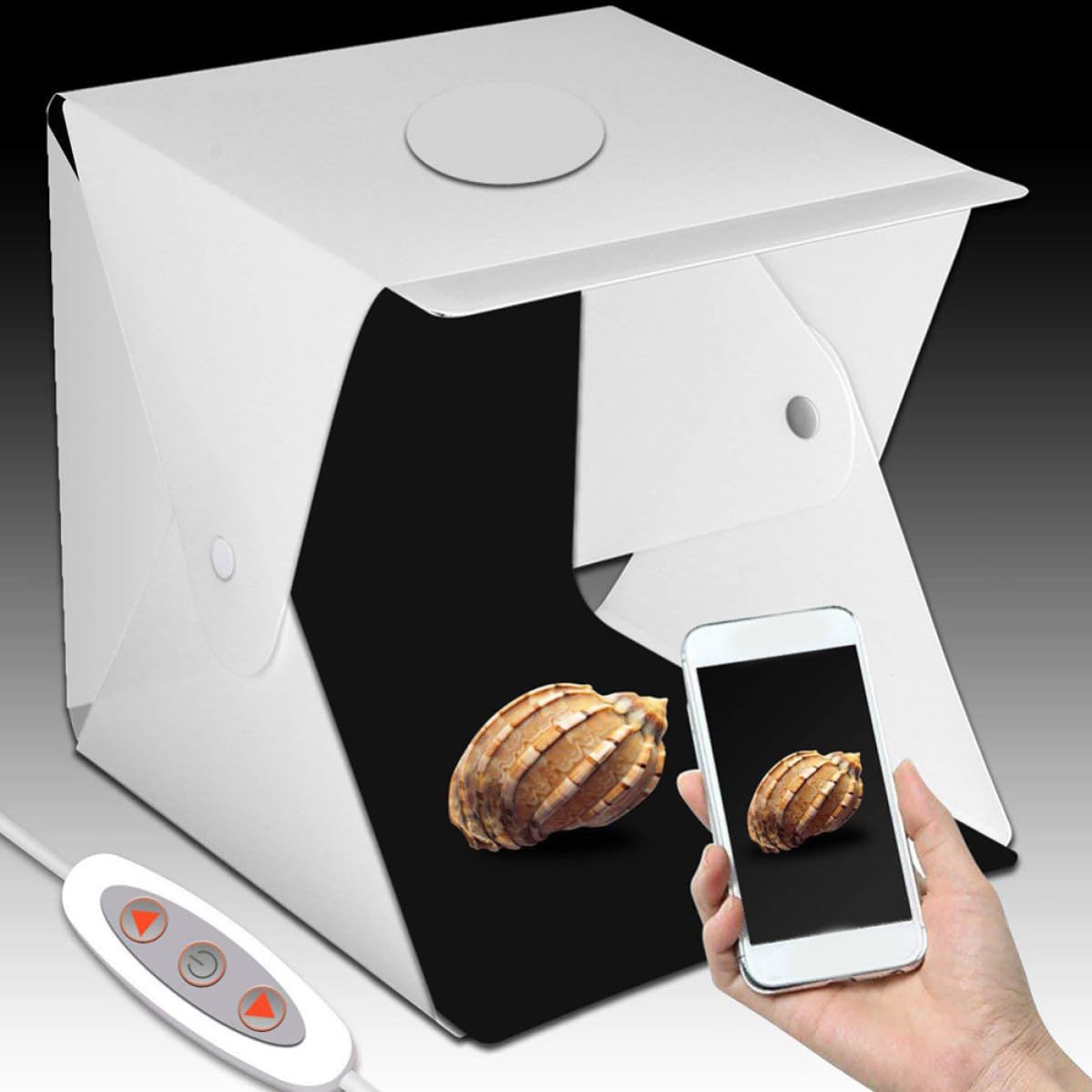 Mini Boîte Photo LED Pliable en PVC Polyester, Studio Portable