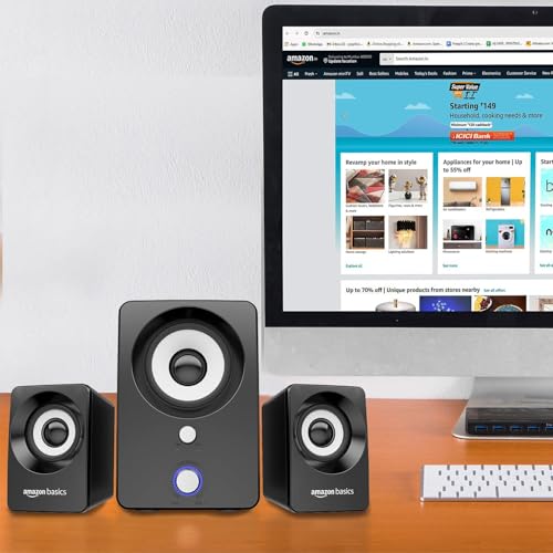 amazon basics 2.1 8W Speakers with Subwoofer - Image 5