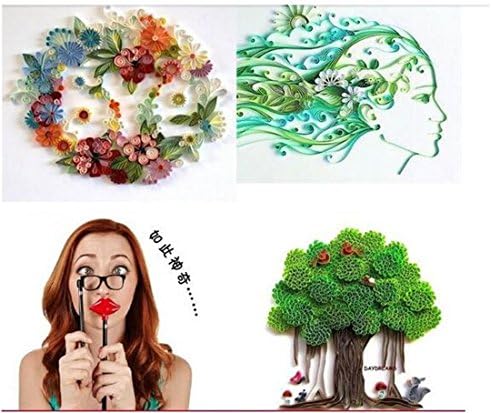 Quilling Paper Set 260 Strips 24 Colors 54cm Length/Strips 5 mm 10mm Width
