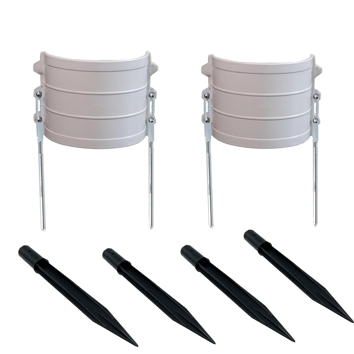 Sprinkler Guard,White Sprinkler Splash Shield Overspray Protector Guard,Sprinkler Head Cover Guards for Lawns (2pcs)