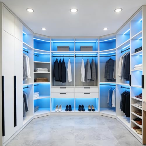 Image of ZSLAIFU 5V USB LED Light Strip, COB LED Strip Lights, Ice Blue 5V LED Lights, Small LED Strip Light, TV Lights for TV Under Cabinet Kitchen Living Room Shelving or Displays (Ice Blue, 3.28ft)