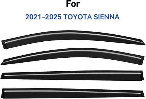 Miniatura 969 de Visores protectores de lluvia para ventana, deflectores de viento de canal exterior