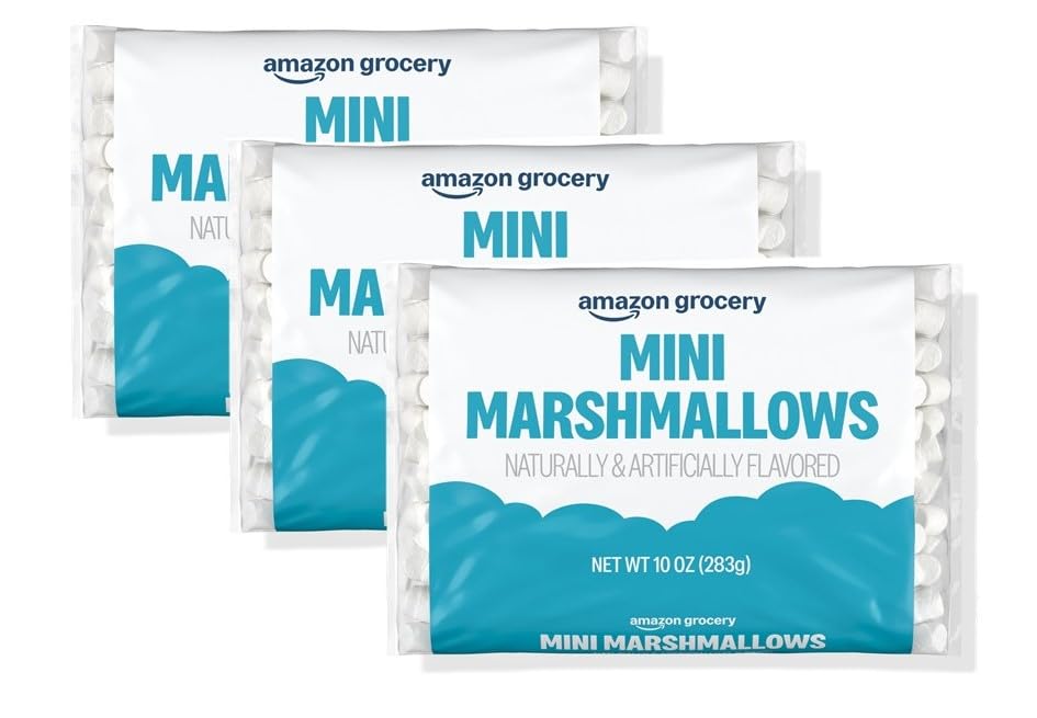 Amazon Fresh, Mini Marshmallows, 10 Oz (Previously Happy Belly, Packaging May Vary) (Pack of 3)