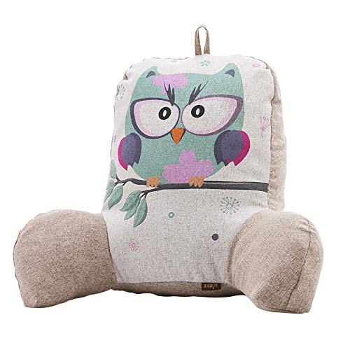 Regenboghorn Coussin de soutien dorsal, coussin de lecture, coussin de dossier, coussin de dossier, coussin professionnel, adolescent, pour lit d'enfant, adulte (bleu) Cover