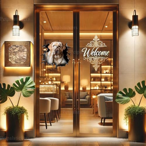 Image of Cute Dog Stickers for Car Window Decals Waterproof Funny Sticker (Labrador Car Stickers)