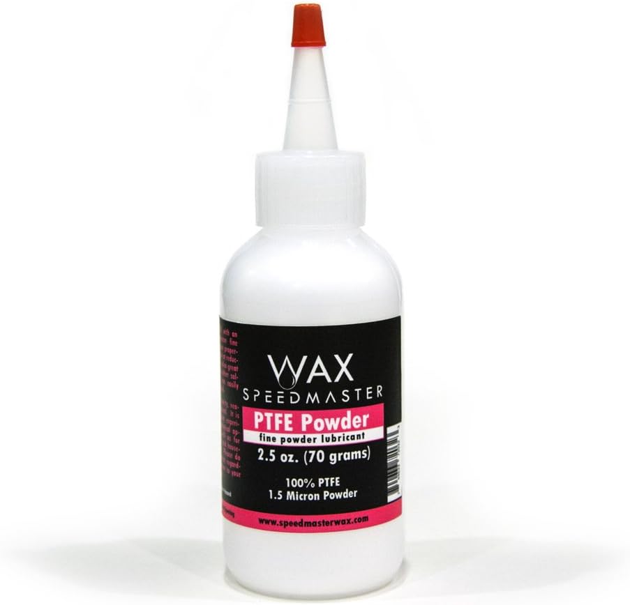 100% Pure PTFE Dry Lubricant Powder in 2.5oz, Ultra Fine Powder with 1.5 Micron