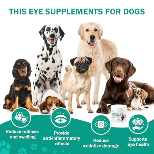 Image of Cherry Eye Treatment for Dogs, Dog Eye Supplements with Natural Ingredients, Improve Overall Eye Health, Reduces Redness and Swelling