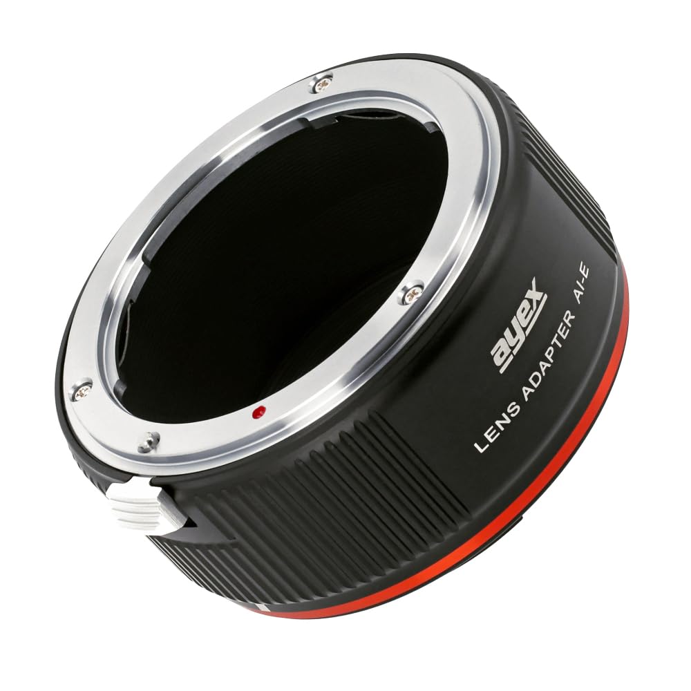 ayex Adattatore F-E compatibile con obiettivi Nikon F AI AI-S AF-D compatibile con fotocamere Sony Alpha E-Mount