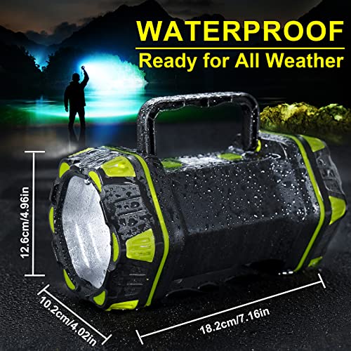 Psdriqq Led Camping Lantern Flashlight Spotlight Rechargeable Portable Super Bright Outdoor Emergency Light Searchlight Lamp Waterproof For Hiking Fishing Working Power Outages Hurricane #TOP4