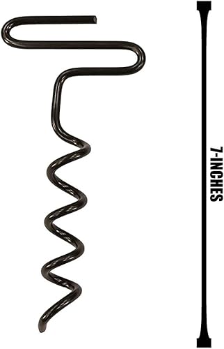 Miniatura 8 de RHINO OUTDOORS Estacas de barrena resistentes para persianas y lonas, paquete de 4, color plateado