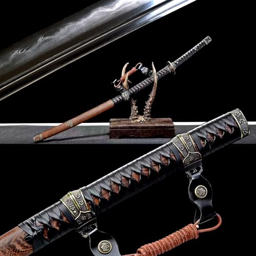 41'' Clay Tempered Folded Steel Tachi Sharp Japanese Samurai Katana