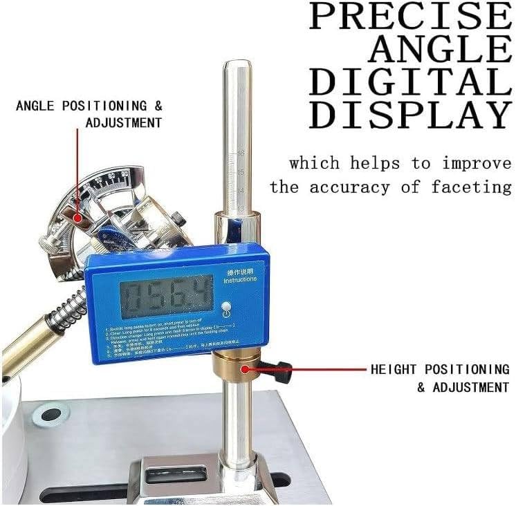 Polisseuse professionnelle de bijoux avec moteur de 180 W et vitesse de 2800 tr/min pour le meulage et le polissage des pierres précieuses