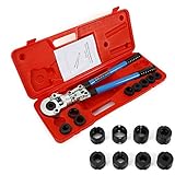 Preßzange Rohrpresszange V12-28mm, TH16-32mm Alu Verbundrohr PEX PE-X Kupferrohr