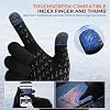 KastKing HydroFlex Waterproof Fishing Gloves, Touchscreen Compatible, Non-Slip Palm, 4-Way Stretch, Extended Cuff for Winter & Ice Fishing, Kayak, Boating, Unisex