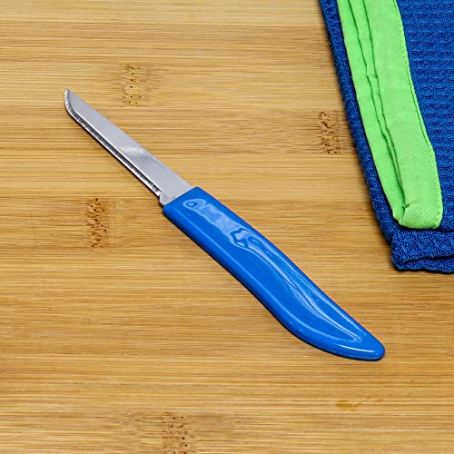 Chef Craft Select Paring Knife, 2.5 Inch Blade 6 Inches In Length 4 Piece Set, Assorted #TOP4