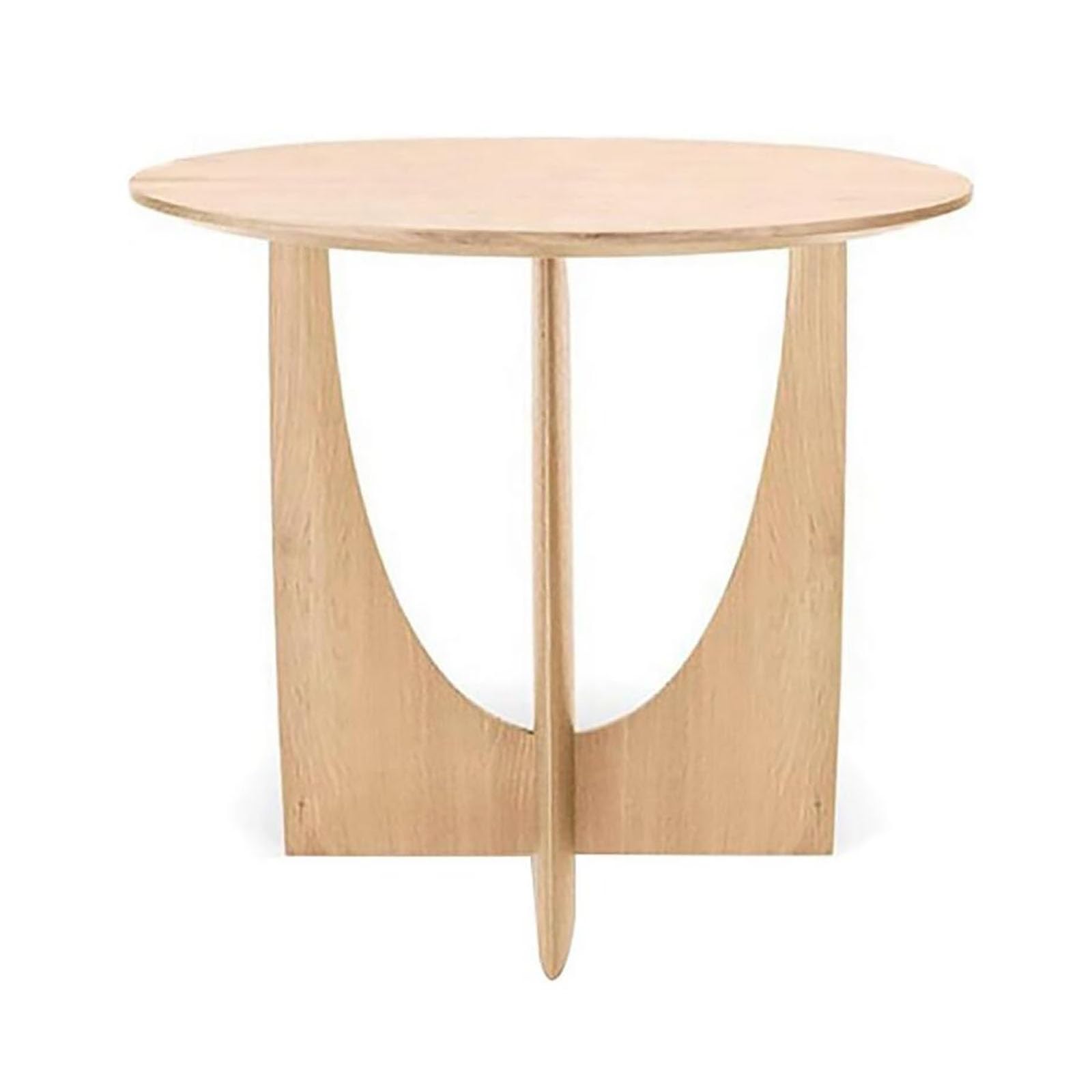 Sofa Side Table, Solid Wood Round Coffee Table, Bedroom Bedside Table, Living Room Corner Table/Lounge Table (50x50cm) (Color : C)