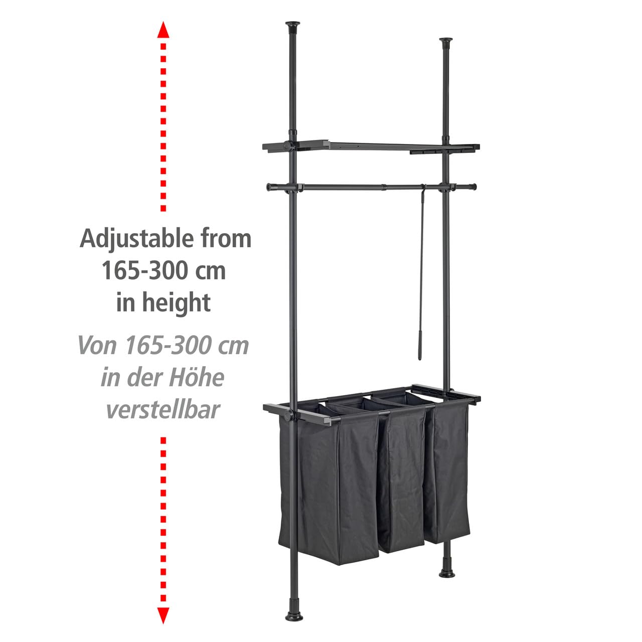WENKO Organizer Model Herkules Draadmanden van staal, uitbreiding voor