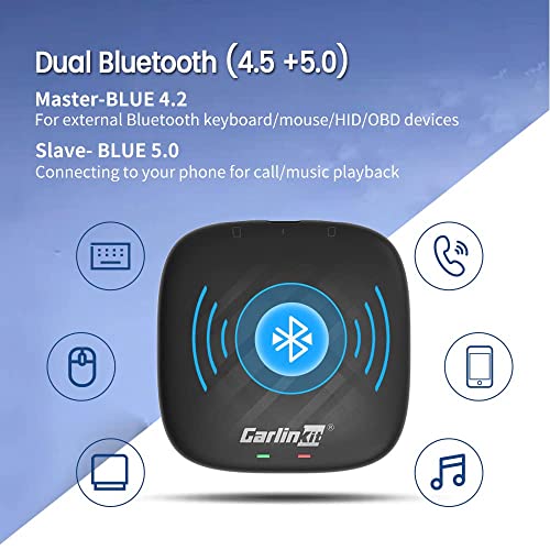 2022 CarlinKit Ai Box-V3 4G Cellular, Android 9, 4+64G, 8Core, Alleen geschikt voor auto's met OEM/Factory Wired CarPlay, Draadloze CarPlay & Android Auto, Ingebouwde Navigatie, Ondersteuning YouTube Netflix, enz - Afbeelding 6