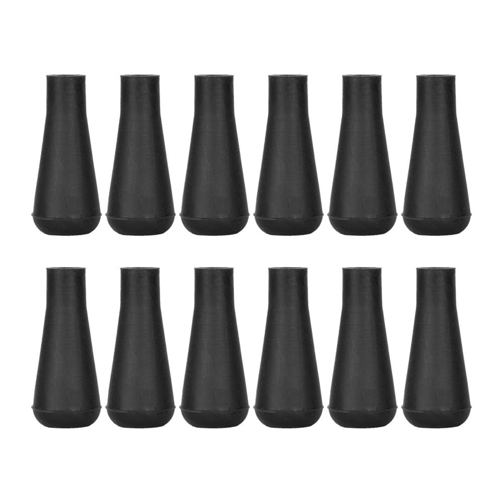 MiOYOOW Pointe de Flèche en Caoutchouc 6mm, Lot de 12 Embout de Flèche Léger Antichoc pour Tir à l'arc
