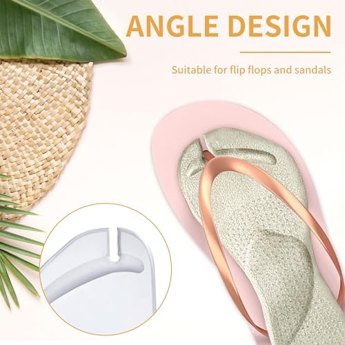 Image of SooGree 2 Pairs Gel Arch Support Cushion Insoles Adhesive Silicone Flip Flop Thong Inserts Invisible Slim Inserts Pain Relief Anti-Slip Shock Absorption Plantar Fasciitis