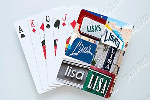 LISA Personalized Playing Cards featuring photos of actual signs