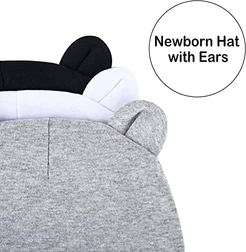 Trensom Newborn Hats For Boys Girls Infant Beanie Baby Boy Hats Baby Girl Hats 0-6 Months, Newborn Beanie Preemie Hats Bears Beanie Newborn Caps #TOP2